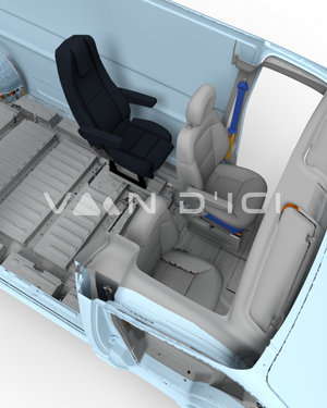 Banquette siège simple Ranger pour Sprinter/Transit/Promaster - VanEquipped