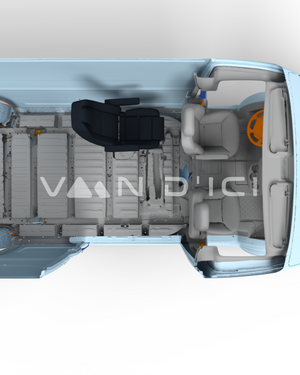 Banquette siège simple Ranger pour Sprinter/Transit/Promaster - VanEquipped
