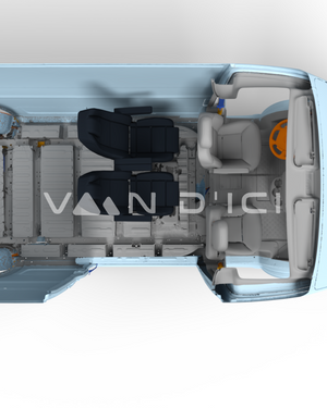 Banquette siège simple Ranger pour Sprinter/Transit/Promaster - VanEquipped