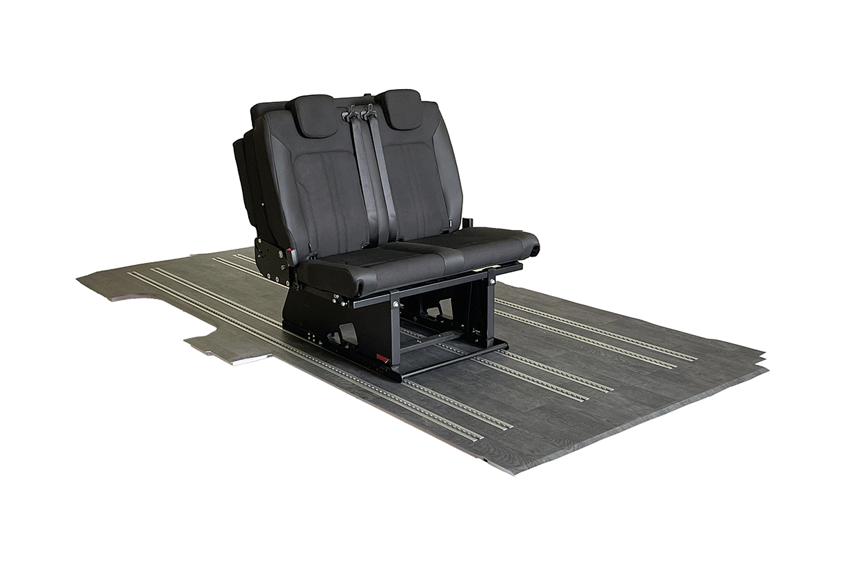 Banquette-Lit pour Sprinter/Transit/Promaster VanEquipped - 2 Places