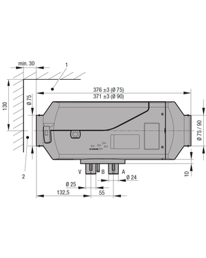 Chauffage diesel Espar Airtronic M2 D4L - Sprinter 170/170 EXT