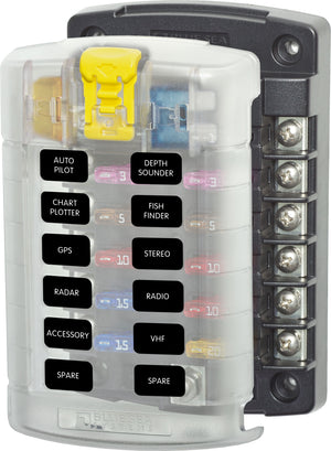 Bloc de fusibles ST Blade - 12 circuits avec couvercle